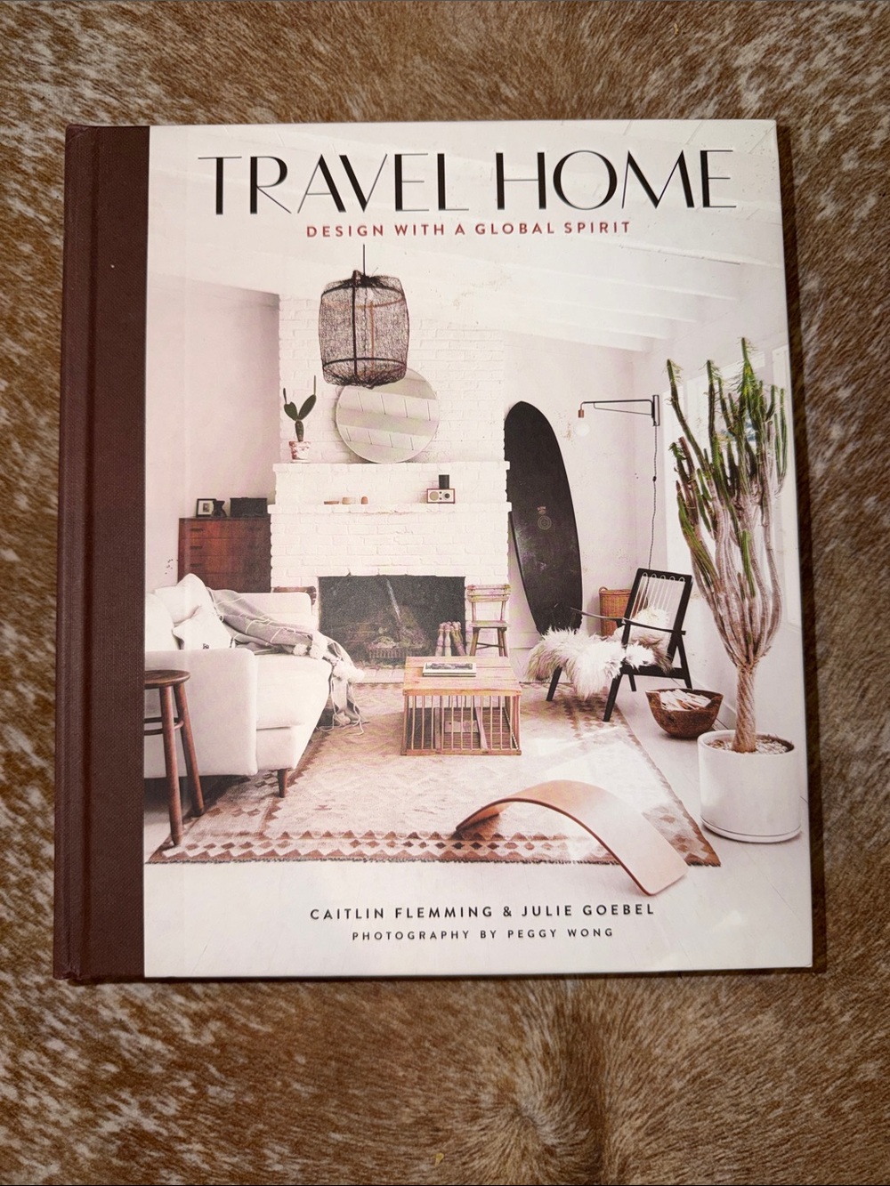 Travel Home Hardcover Book - Brown/Cream Cover